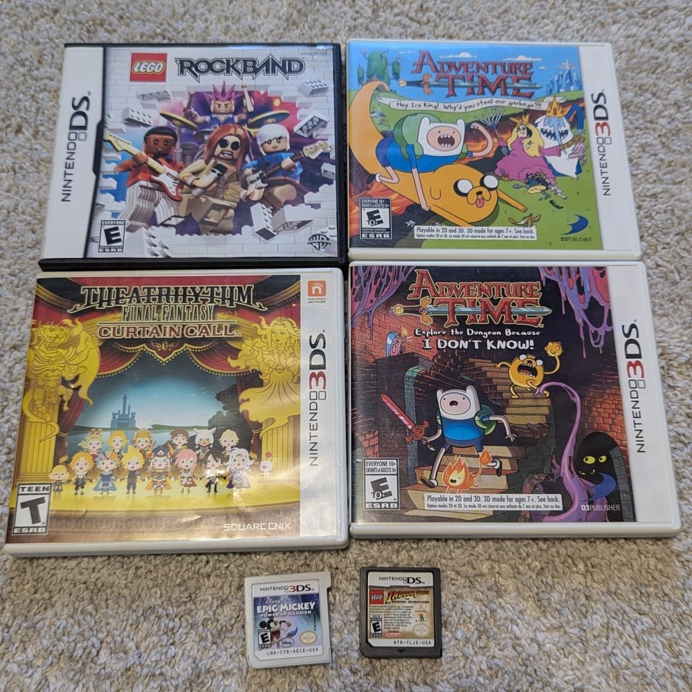 Nintendo 3DS Game Bundle - Adventure Time & More
